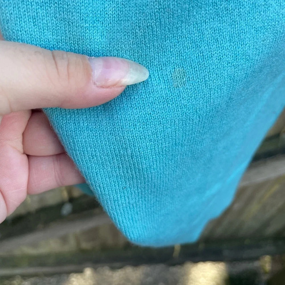 KATE SPADE AQUA BLUR CASHMERE BLEND BOW SWEATER - Picture 3 of 5